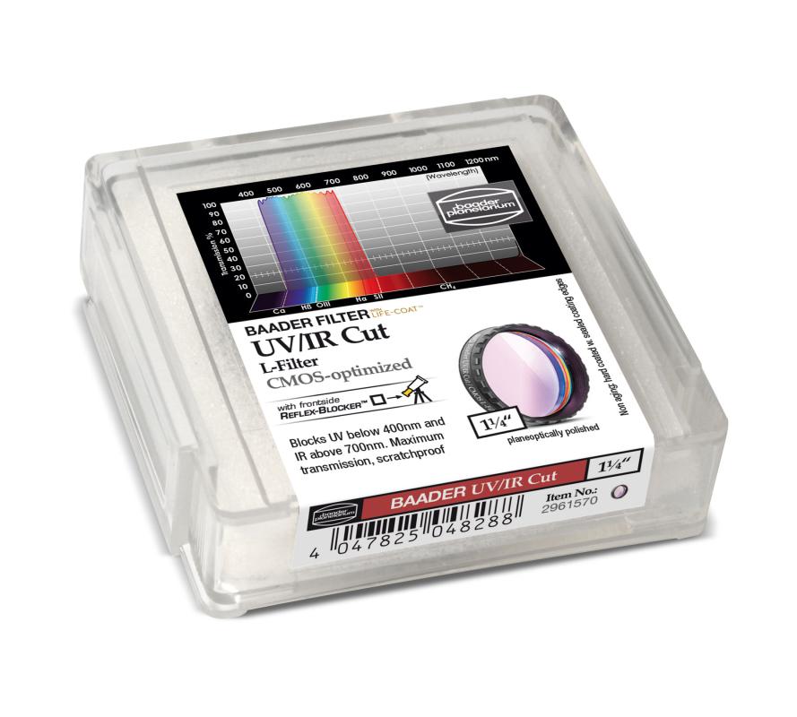 Baader UV/IR-Cut / L-Filter 1¼" – CMOS-optimiert Baader UV/IR-Cut / L-Filter 1¼" – CMOS-optimiert