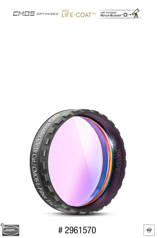 Baader UV/IR-Cut / L-Filter 1¼" – CMOS-optimiert Baader UV/IR-Cut / L-Filter 1¼" – CMOS-optimiert