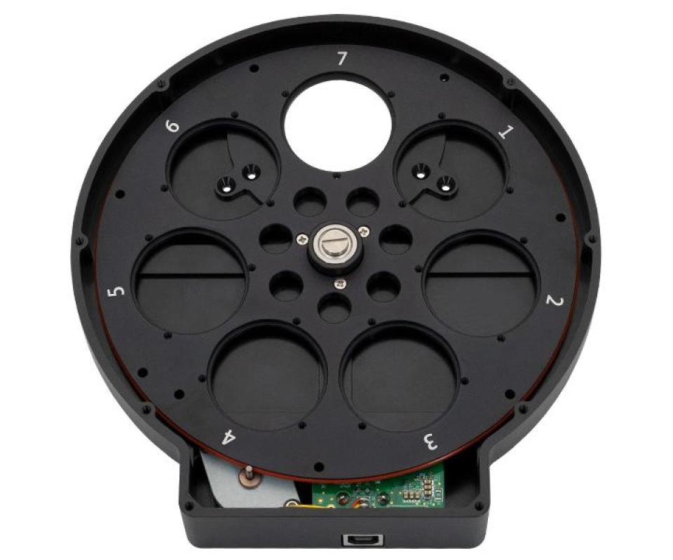 ZWO Electronic Filter Wheel for 7x 36 mm filters ZWO Electronic Filter Wheel for 7x 36 mm filters