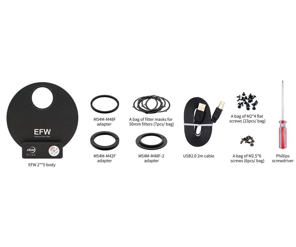 ZWO Filter Wheel for 5x 2" Filters ZWO Filter Wheel for 5x 2" Filters
