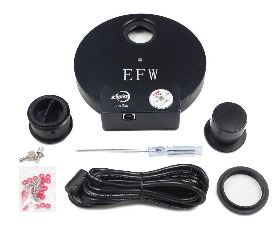 ZWO Filter Wheel for 8x 1.25" mounted or 8x 31unmounted filters ZWO Filter Wheel for 8x 1.25" mounted or 8x 31unmounted filters