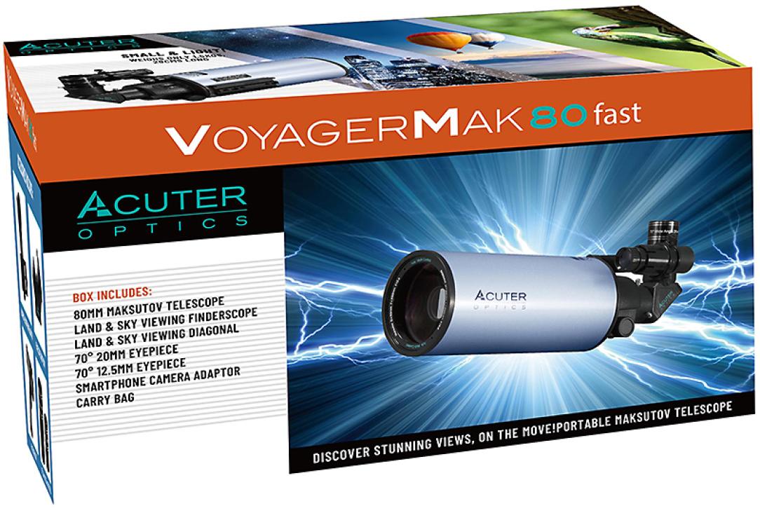 Acuter Voyager MAK80-FAST 80-mm Maksutov-Cassegrain Teleskopset
