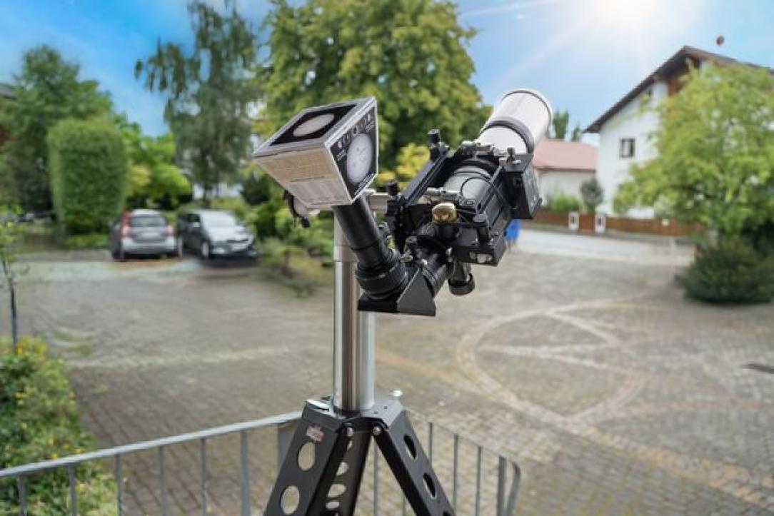 Baader BSPS bei der Sonnenprojektion mit einem Baader APO-Refraktor