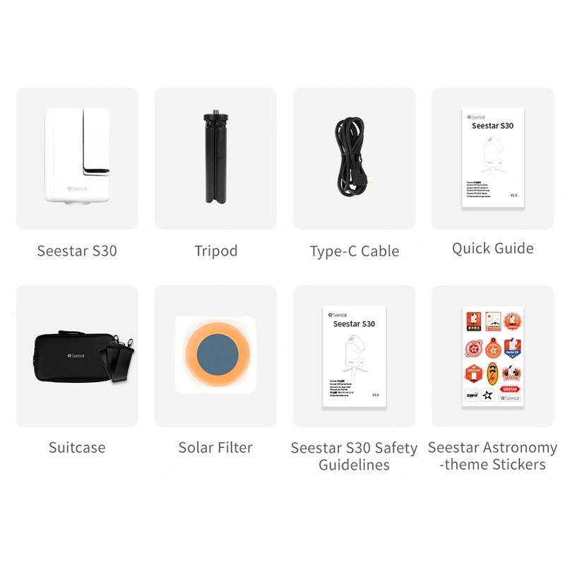 ZWO Smart Teleskop Seestar S30 - Lieferumfang